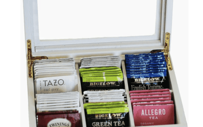 Wooden Tea Organizer